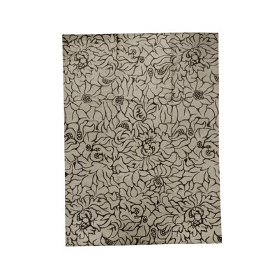 Viscose Floral Indoor Rug
