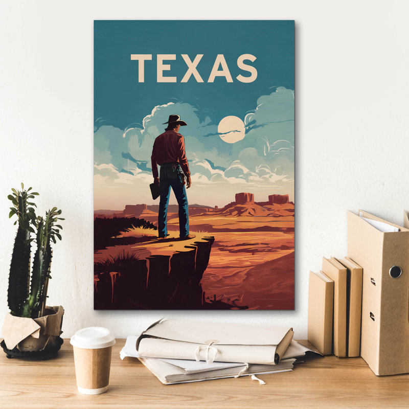 Art mural en toile Union Texas «Andreas» par Andreas Magnusson, 18 po x 26 po