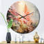 Horloge murale Peach Ferns-1295833921