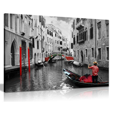 Venice Gondolas - Wrapped Canvas Print