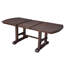 Table de salle à manger extensible 59 "à 77", table de cuisine en bois de ferme avec rallonge amovible, grande table extensible pour 4 à 8 personnes-1224478175