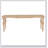 1 Piece Rectangular Dining Table without Chair