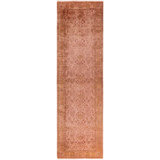 Overdyed One-of-a-Kind Runner 3' X 10'6" Hand Knotted Area Rug