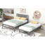 Lit plateforme double avec lit gigogne réglable