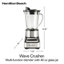 Mélangeur multifonctionnel 40 onces Hamilton Beach® Wave Crusher® Pot en verre-15406742