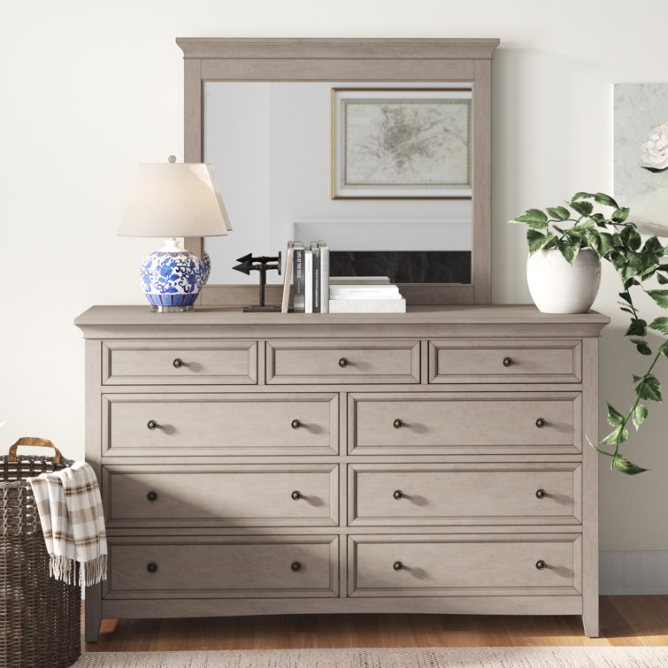 Commode 9 tiroirs avec miroir Kingery