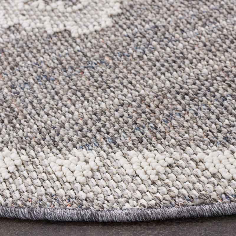 Abbi-Leigh 800 Performance Southwestern Indoor/Outdoor Area Rug, Round 6'7"