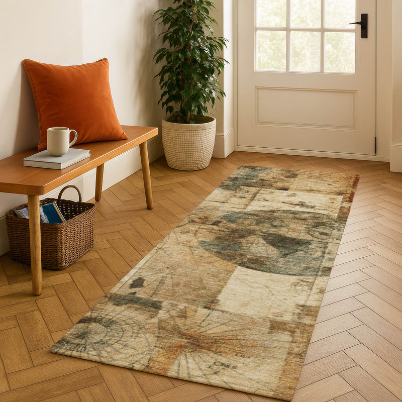 Tapis de qualité supérieure lavable à la machine Jakiyra AMF1905, Rectangle 5 pi x 7 pi 6 po