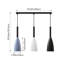 3 - Light White；black；blue Dome Pendant