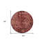 Tapis d'intérieur rond 8 po Merlot
