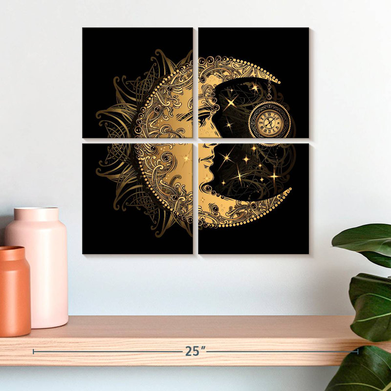 Croissant de lune Oberle Bohemian, H 18 po x l 18 po