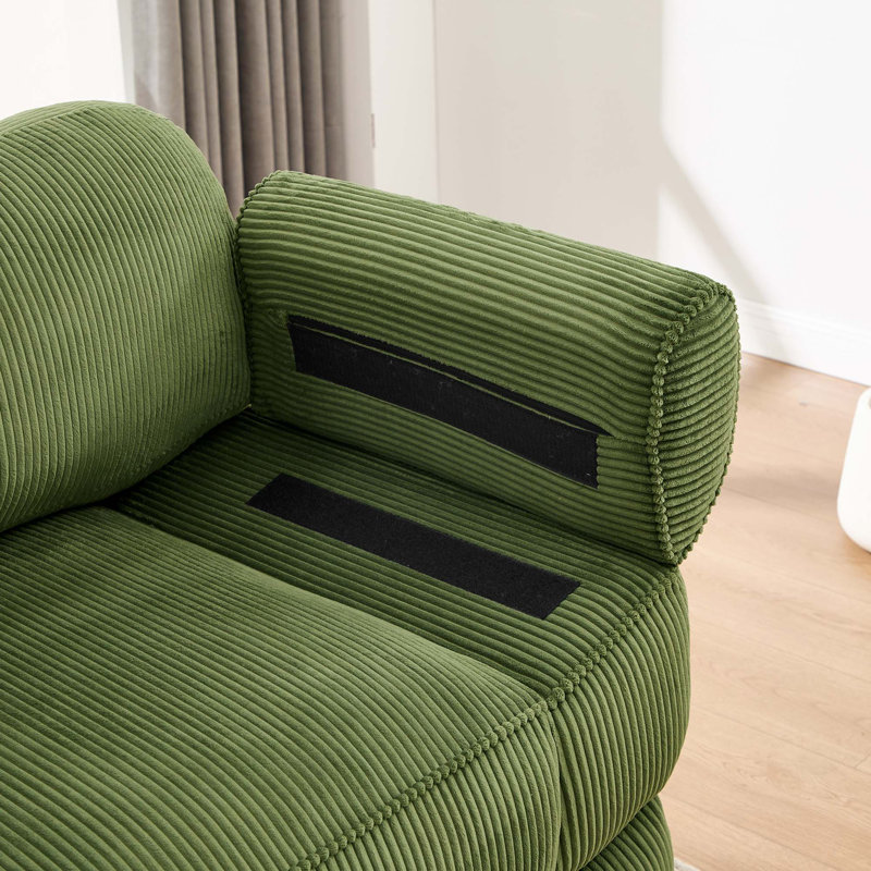 Canapé modulaire Cloud Couch, Green Corduroy