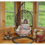 Danielle Resin Wicker Egg Hanging Chair with Cushions - Beige - Chair Only-31483000