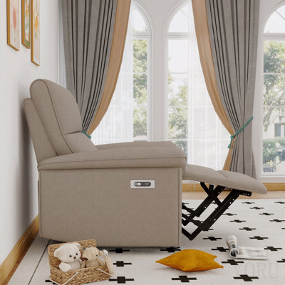 Fauteuil inclinable mural, fauteuil inclinable électrique zéro encombrement, fauteuil inclinable électrique pour salon, fauteuil inclinable en tissu pour petits espaces