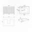 Meuble-lavabo simple avec plateau en céramique 23,40 po Emytt-881955123