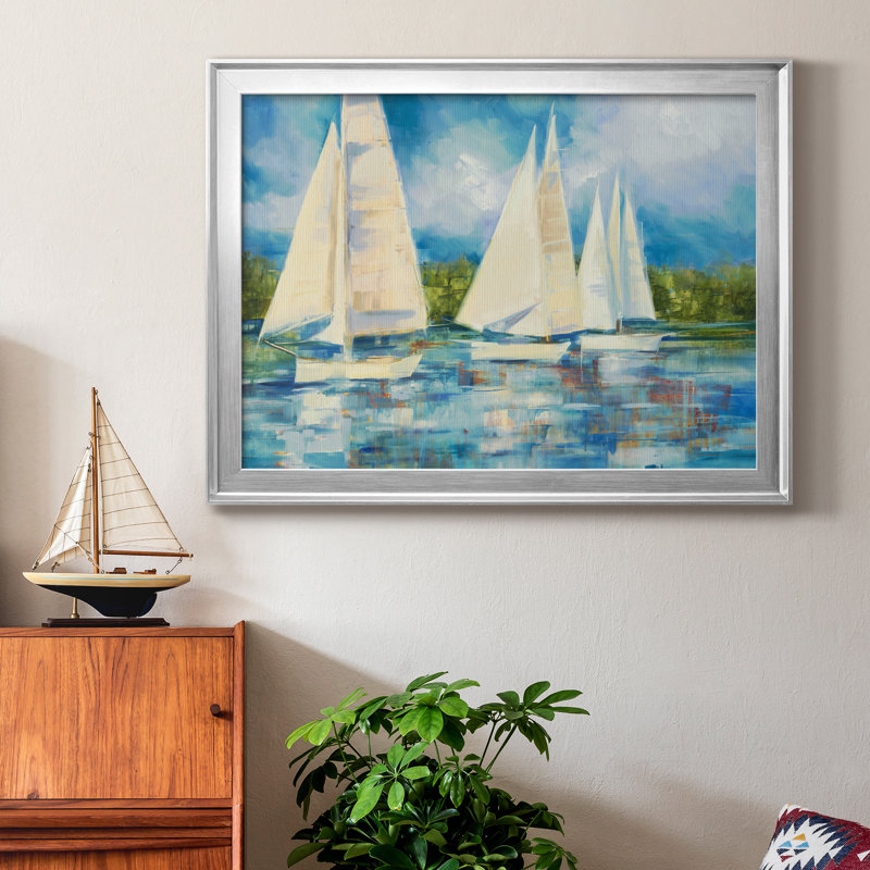 Impression sur toile de cadre transparent, H 22,5 po x l 30,5 po x P 1,5 po, Toile encadrée argentée