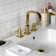 Kingston Brass Quadras 37-Inch Ceramic Console Sink with Steel Base and Shelf (8-Inch, 3-Hole)