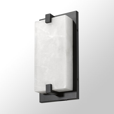 Dimmable LED Wall Mounted Sconce With Natural Spanish Marble Shade 5 Colours Adjustable