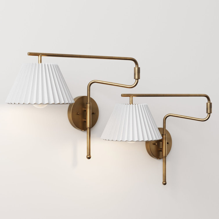 Kai Steel Plug-in Swing Arm Sconce