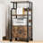 4-tier Mobile Printer Stand With Lockable Casters, Shelves And Iron Pipe-102373978