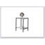 Ensemble de table de style rustique 3 pièces blanc avec rangement à deux couches, parfait pour les salons minimalistes-601019712