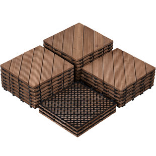 Perforated Interlocking Patio Tiles over concrete - Made in USA