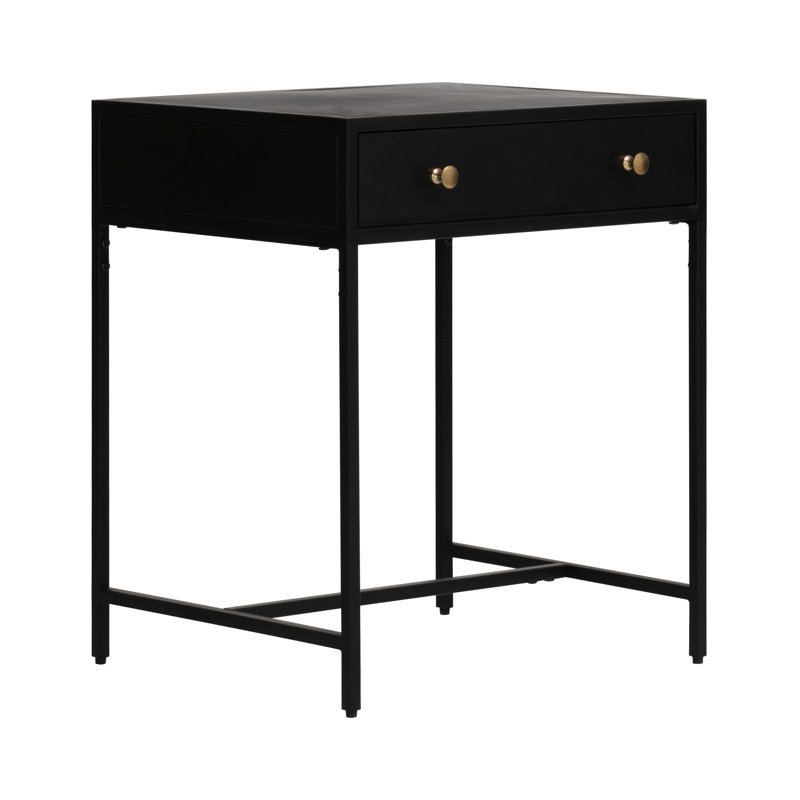 Cerasela 50.75cm W Metal Bedside Table