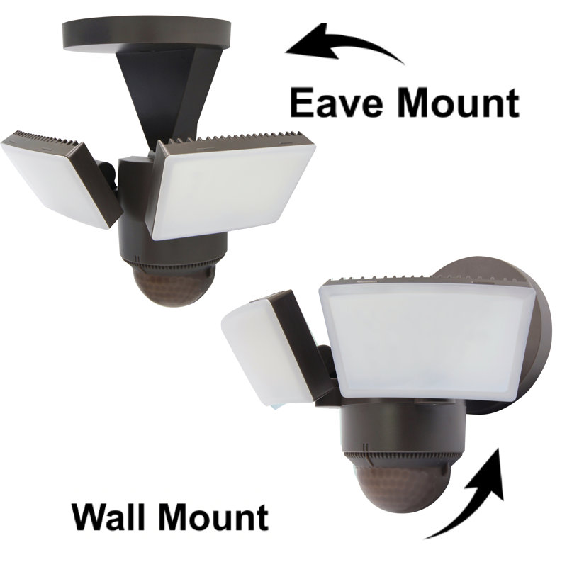 1100 Lumen LED Motion Sensor Outdoor Security Flood Light