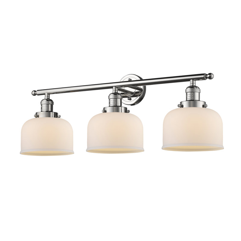 Chaparro Armed Sconce, Matte White Cased, 11" H x 30" W, Polished Nickel