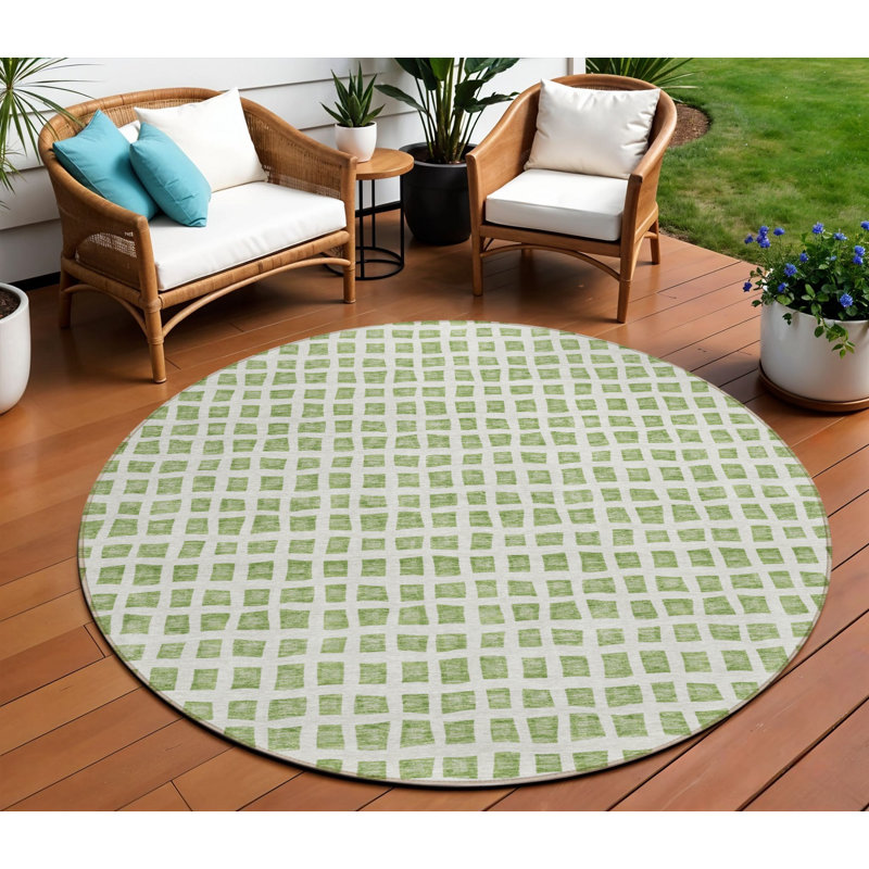 Tapis rond ivoire 8 po