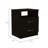 2-Drawer 1-Shelf Rectangle Nightstand Wenge