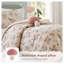 Ensemble d'édredon 3 pièces pour lit simple / simple TG avec coussin décoratif, literie en microfibre multicolore rosé Whimsical