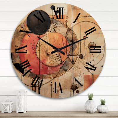 Horloge murale Golden Hue Horizons