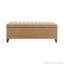 Banc de rangement avec repose-pieds 47,5 po avec charnière en tissu et charnière de sécurité-368047968