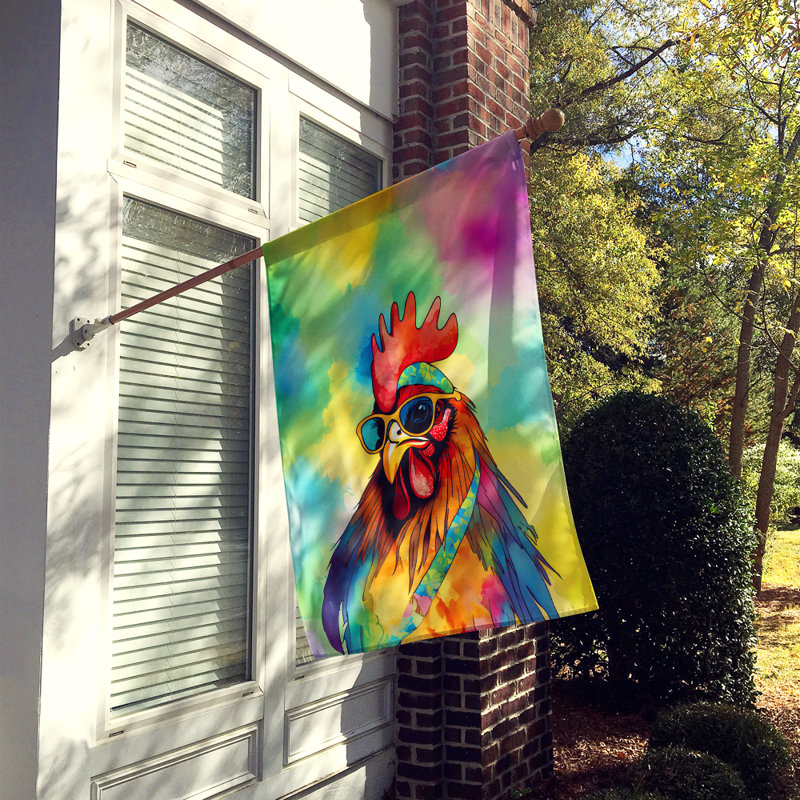 Drapeau de maison de coq hippie