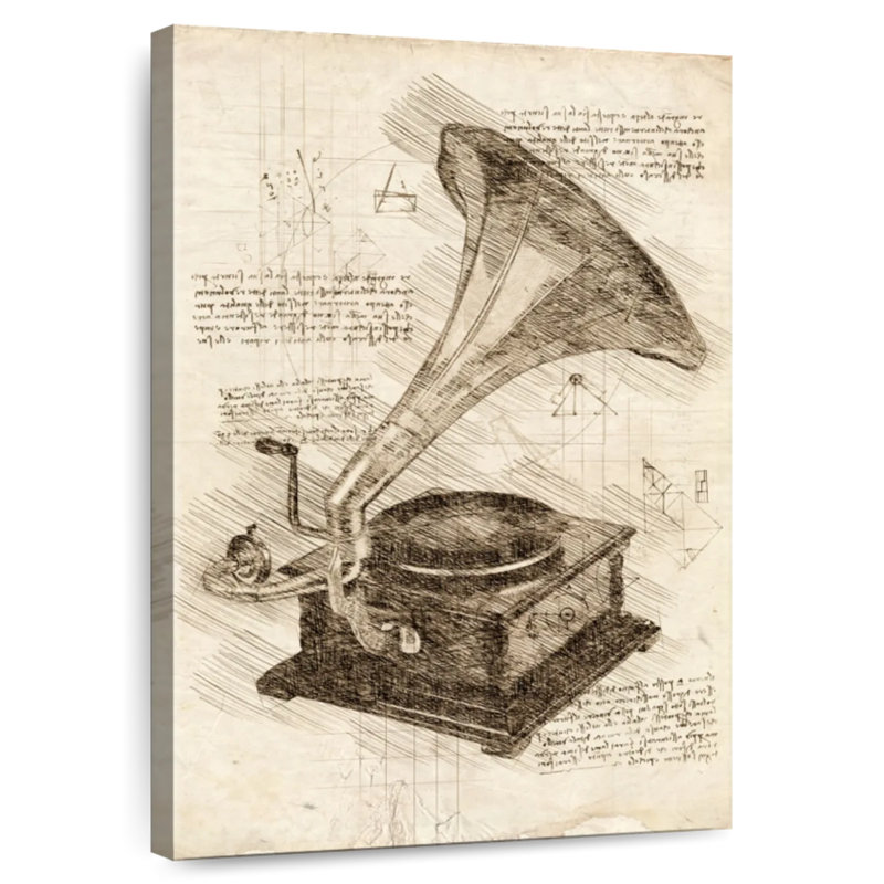 Abarca Old Gramophone, 30" H x 20" W