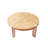 Modern Burlywood Solid Wood Round Coffee Table