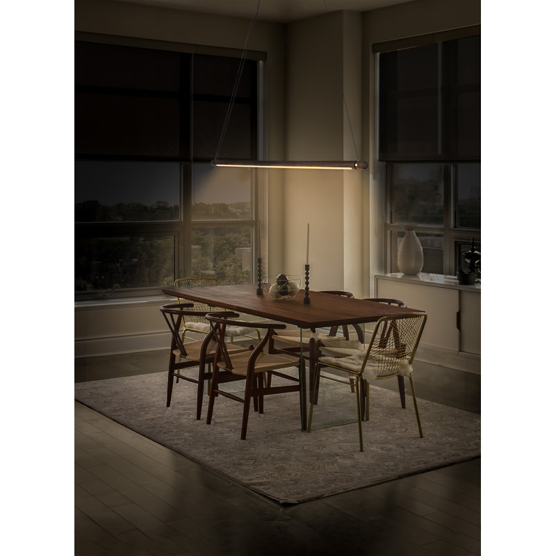 Linea 1 - Light LED Pendant, Graphite, Oak
