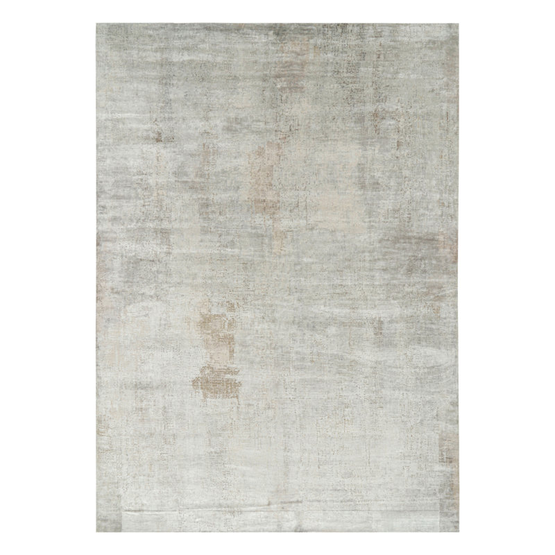 Rug & Kilim’S Oversized Contemporary Rug In Silver-Gray With Abstract Patterns
