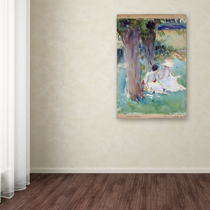 John Singer Sargent 'Under The Willows' Gallery-Wrapped Canvas Art
