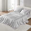 Ensemble de draps 100% satin gris 4 pièces 4 pièces