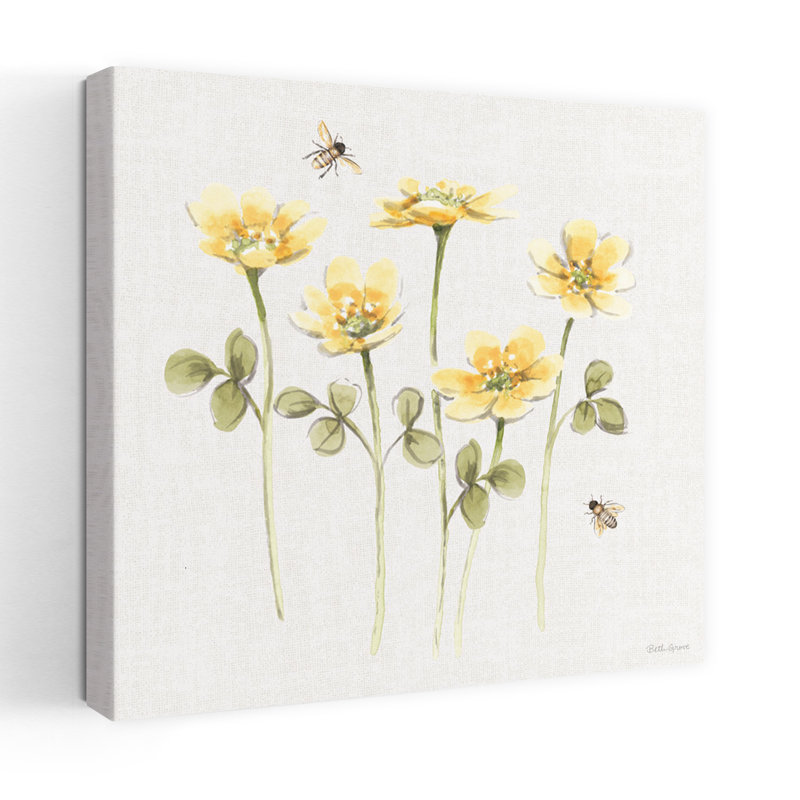 Art jardin doux miel X avec abeilles, H 18 po x l 18 po