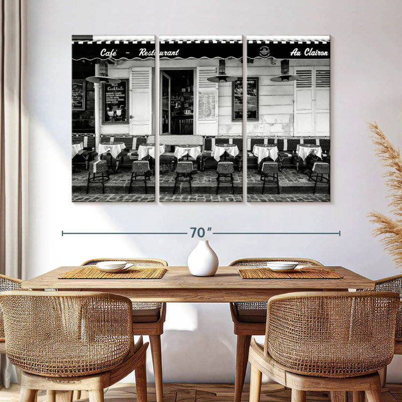 Lilie Paris Cafe Restaurant, 42" H x 65" W