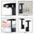 Glorene Automatic Soap Dispenser – 2-Pack Battery-Operated Touchless Hand Soap Dispenser Set for Bathroom or Kitchen with Motion Sensor by Lavish Home