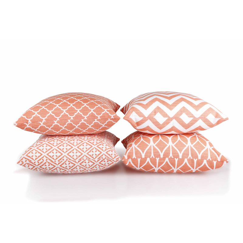 Arylide Square Cushion Cover, Coral