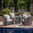 Paxson 5 Piece Rattan Multiple Chair Seating Group with Cushions