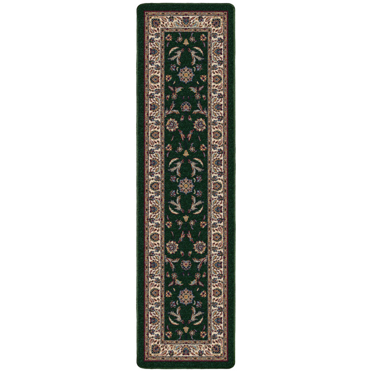 Alminus Isfahan Emerald Oriental Area Rug