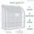 Dacula Lean to Greenhouse, Walk-In Green House, Plant Nursery with 2 Roll-up Doors and Windows, PE Cover and 3 Wire Shelves-66127703-98282437