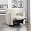 Fauteuil inclinable et pivotant en tissu de chenille moderne et contemporain de 30 po Kemontez avec pivotement à 360 degrés et mouvement doux-2073895079
