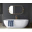 Miroir mural pivotant avec cadre octogonal